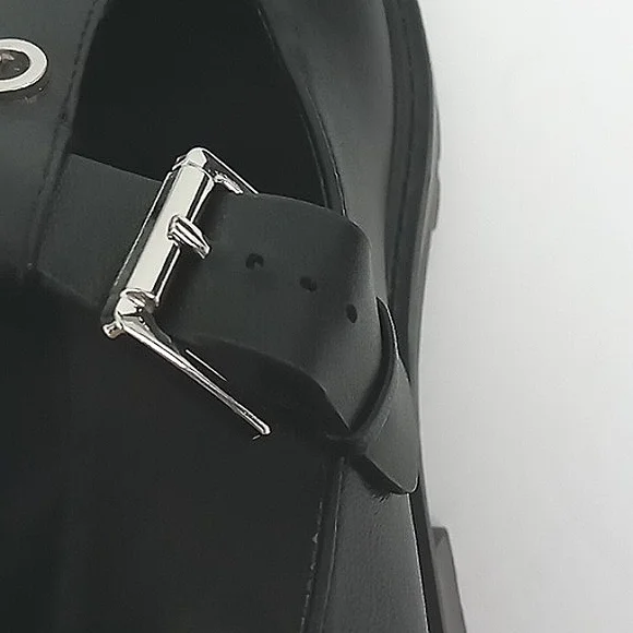 G by Guess Shoes Women's Size 10 Mary Jane Chunky Heel Buckle Strap Black Y2K - Picture 4 of 10